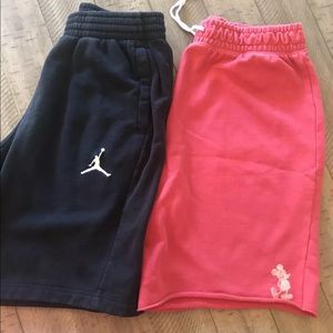 2 pairs Bundle men’s sweat shorts Sz L